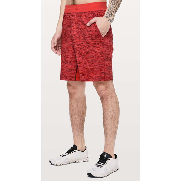 Lululemon T.H.E. Short 9" Linerless Invert Heathered Coral Men's Size Large - Picture 1 of 11